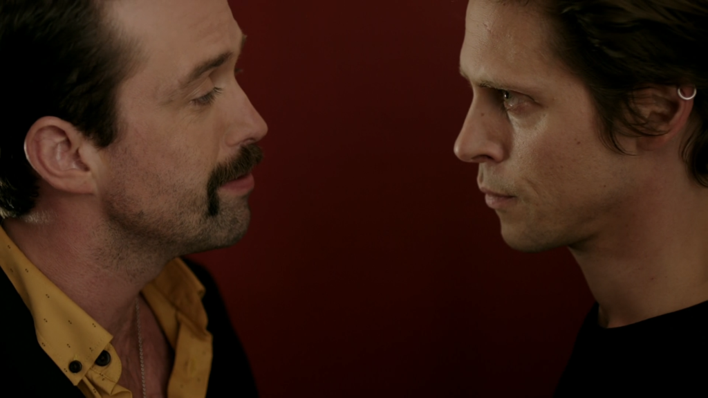 Brendan and Walker face each other